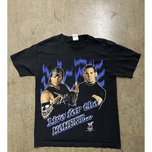 WWE/WWF 2xtreme Hardy Boyz Live For The Moment Or Die Trying Kids M Shirt